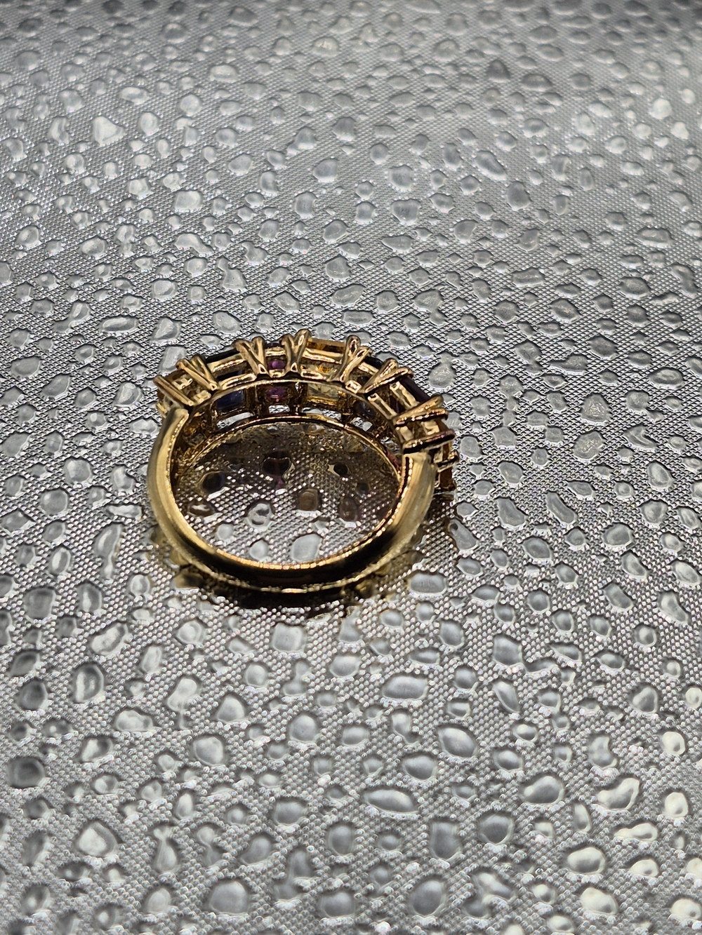 Multi-Gemstone Stackable Ring - Picture 3 of 3
